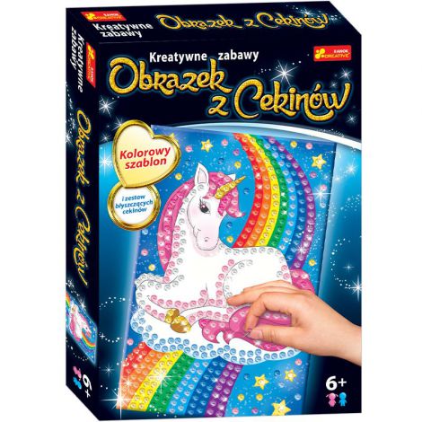 Obrazek z cekinów Ranok Jednorożec